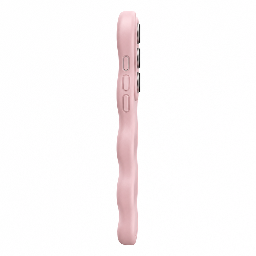 Pink MagSafe Wavy Case - Side Profile