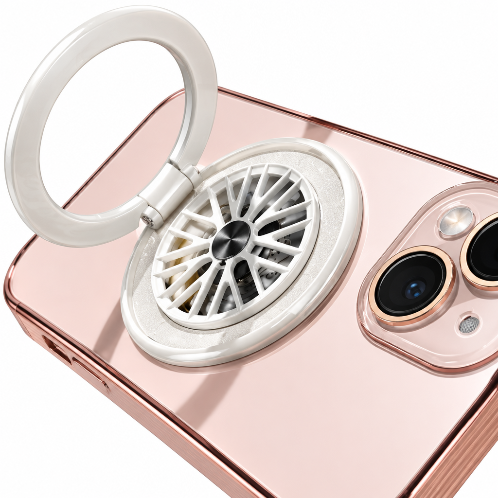 Frosted Gyro Ring Case - Close-up Detail