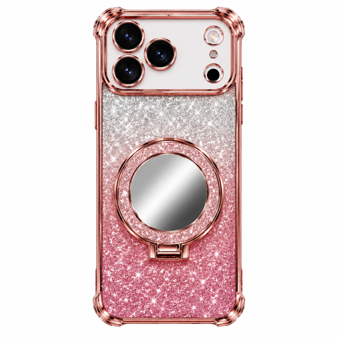 Glitter Mirror Bracket Case - Front View