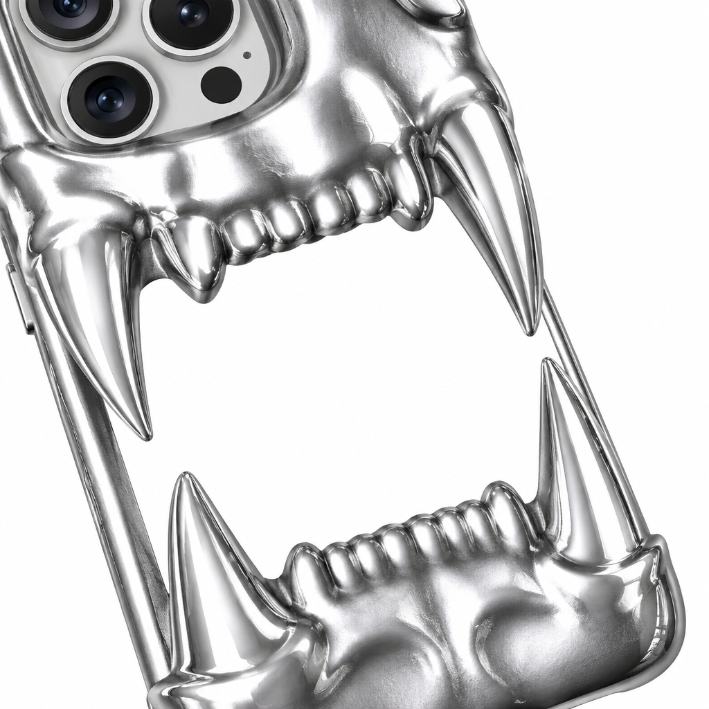 Tiger Tooth Phone Case - Close-up Detail